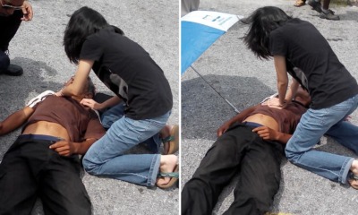 Heroic UTAR Girl's Effort To Help Stranger Touch Malaysian Hearts - World Of Buzz