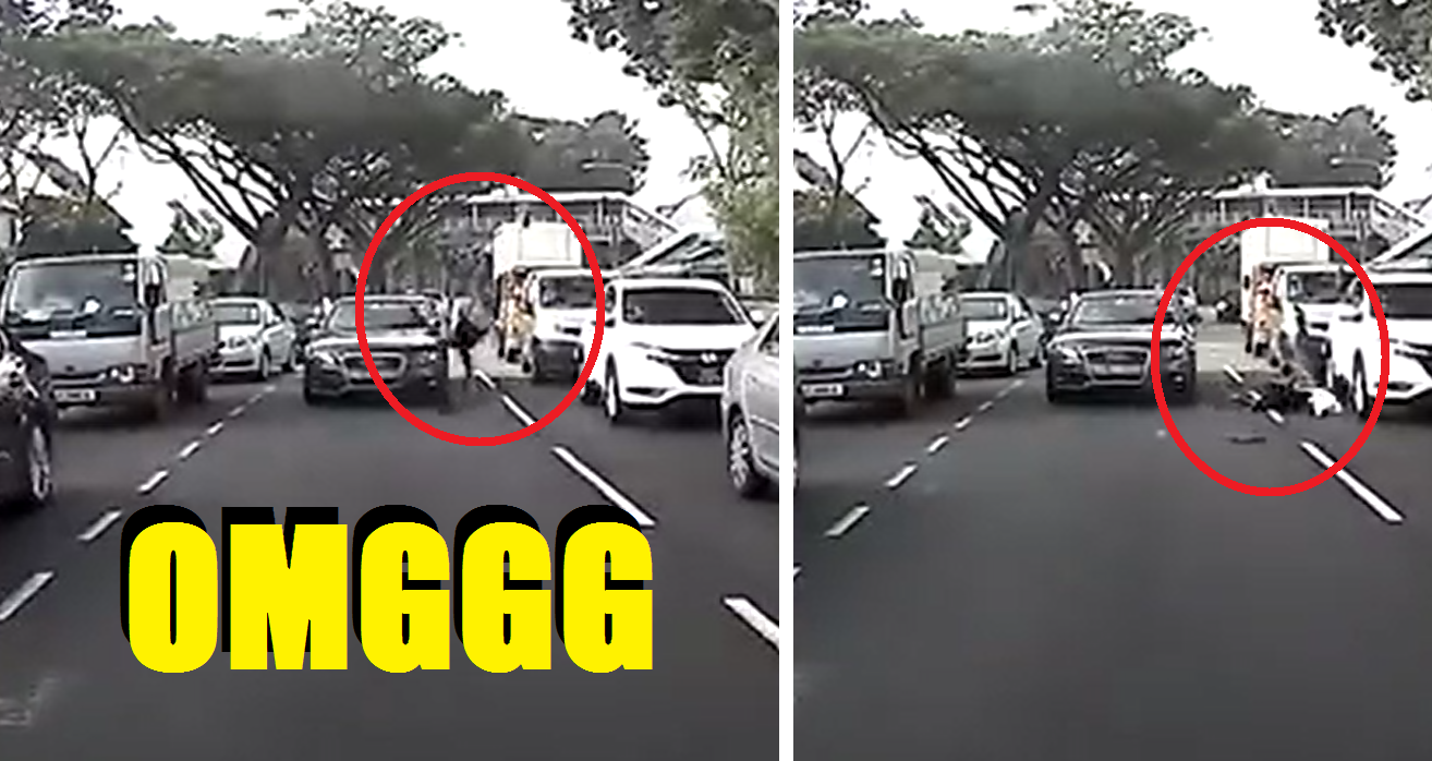 Jaywalker causes nasty accident and crumples to the ground - World Of Buzz