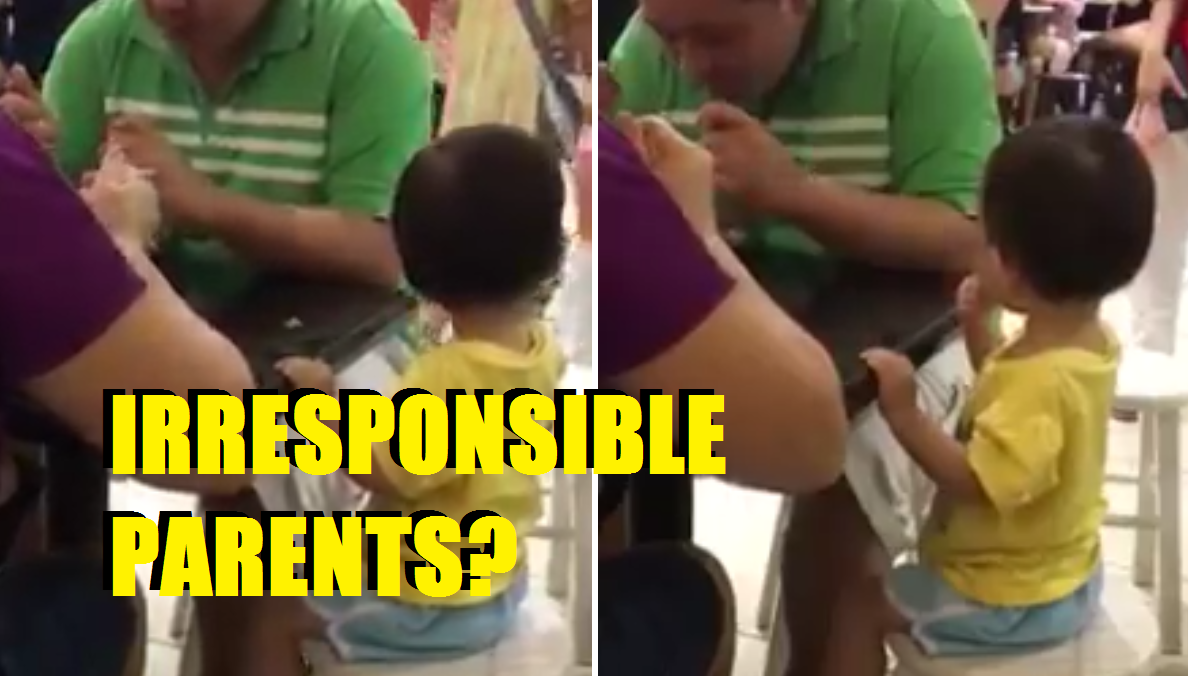 Mother puts food directly on table for child to eat. Wrong? - World Of Buzz