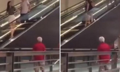 Elderly Peeping Tom Caught Looking Up Women's Skirts By Escalators! - World Of Buzz