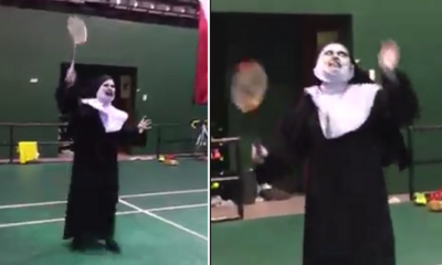 Video Captures Valak Playing Badminton in Malaysia - World Of Buzz