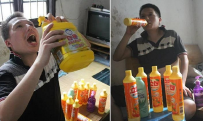 Chinese Dude that Drinks Detergent Wonders why Women Don't Want Him - World Of Buzz 2