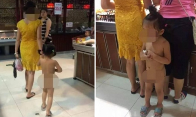 Chinese woman takes her daughter shopping butt naked - World Of Buzz 4