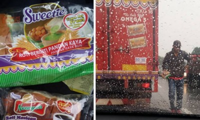 Bread truck gives bread to mother whose child was hungry whilst caught in traffic - World Of Buzz 1