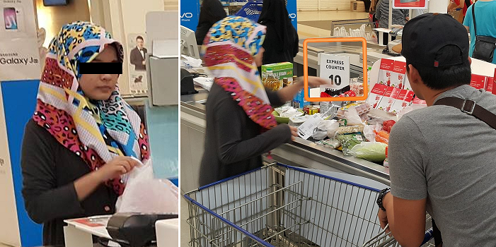 Stubborn Malaysian Abused "Express Counter" in Tesco Despite Being Advised Not To - World Of Buzz 3