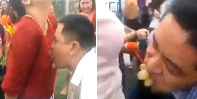 Team Building Had Male Coworkers Eating Grapes Hung From Female Workers' Chests During - World Of Buzz