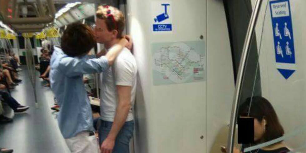 Angry Singaporean Lady Demands For 'Sex Policemen' After Witnessing Gay Men Kissing In Train - World Of Buzz