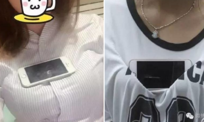 Ladies All Over Asia Are Placing Their Smartphones on Their Chests in This New Trend - World Of Buzz