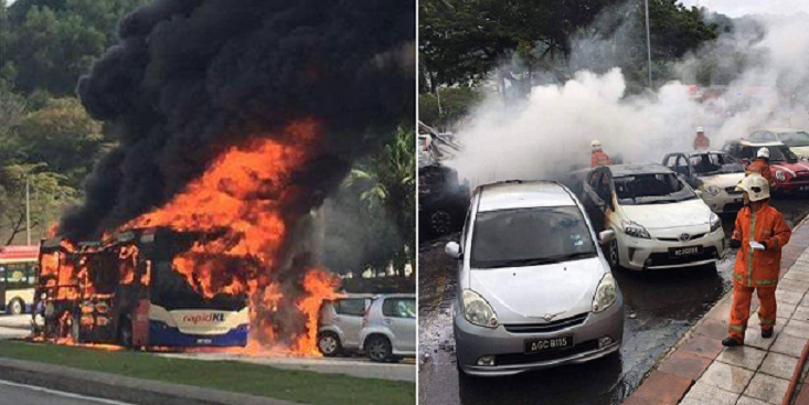 Rapid KL Bus Horrifyingly Engulfed In Flames in Wangsa Maju - World Of Buzz 10
