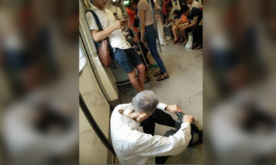 Elderly Man Forced To Sit on Train Floor After No One Offered Him A Seat - World Of Buzz 2