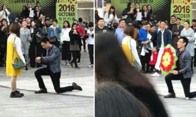 Guy gets Rejected as he Proposes with Funeral Flowers - World Of Buzz 7