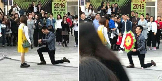 Guy gets Rejected as he Proposes with Funeral Flowers - World Of Buzz 7