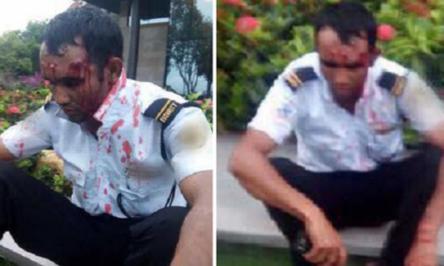 Husband Bashes Security Guard Bloody After He Tried To Molest Wife - World Of Buzz 4