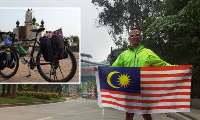 The Malaysian who pedaled his way to London - World Of Buzz 7