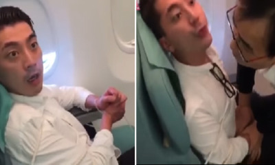Drunken Korean Guy Gets Restrained, Spits And Curse At Flight Attendant - World Of Buzz 4