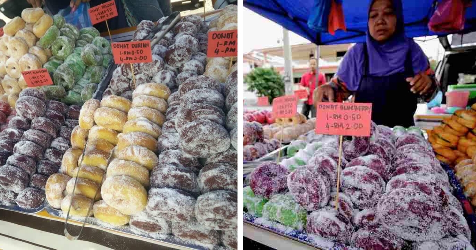 This Mak Cik Sells Colourful Doughnuts At A Stall In Kuala Kangsar - World Of Buzz 3