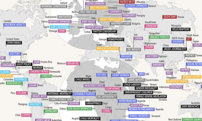 World Map Reveals What Countries Are Famous For, Malaysia Known For Rubber - World Of Buzz 12
