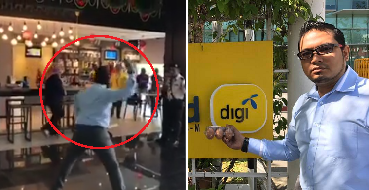 Angry Malaysian Flings Eggs In Digi's HQ, Says It's His Only Option - World Of Buzz