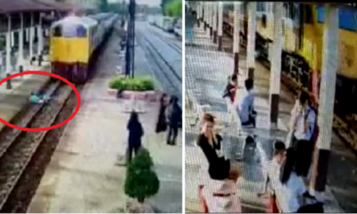 Horrifying Moment Thai Man Attempts Suicide by Jumping on Train Tracks - World Of Buzz 3