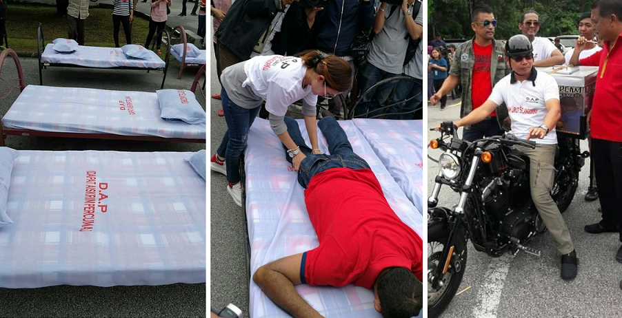 Jamal Yunos Placed Beds Outside Of Selangor State Head Office To Protest Massage Parlours - World Of Buzz 5