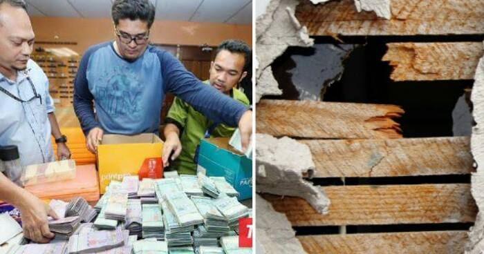 RM1.1 MILLION CASH Found In A Wall Of A Malaysian Official In Latest Corruption Case - World Of Buzz