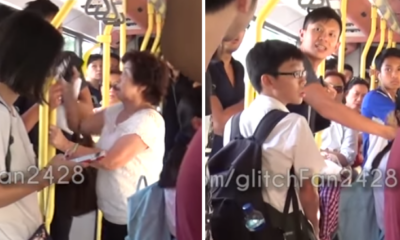 Singaporean Young Man And Elder Auntie Fight On Bus, Both Kick And Spit At Each Other - World Of Buzz 1