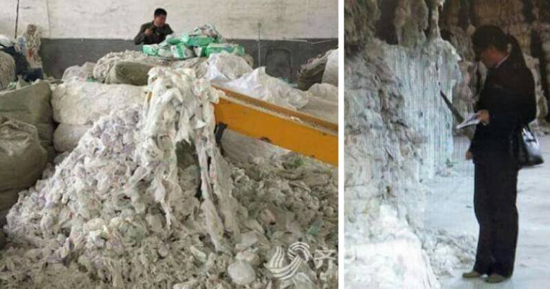 Chinese Factory Exposed For Recycling Old And Used Diaper To Make New Ones - World Of Buzz 9