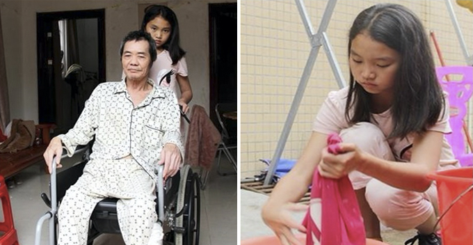 Filial Daughter Turns Away Biological Parents to Care for Paralysed Adoptive Father - World Of Buzz