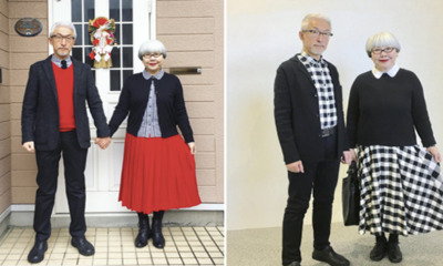 Netizens Got Mind-Blown By This Loving Elderly Couple In Matching Outfits On Instagram - World Of Buzz