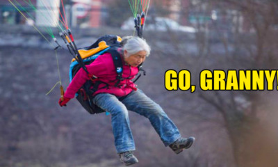 Paragliding Chinese Granny Flies into Our Hearts - World Of Buzz 3