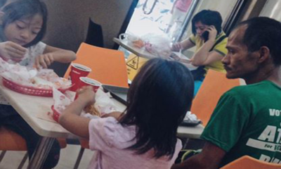 Poor Filipino Dad Displays Selfless Love by Forgoing Meal For His Daughters - World Of Buzz 6
