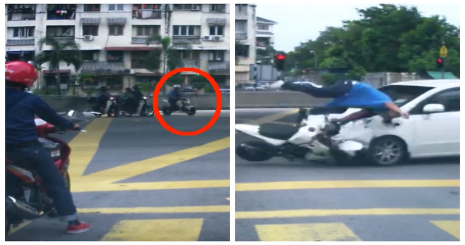 Video Of Perodua Alza Hitting Motorcyclist Blows Up Online - World Of Buzz 5