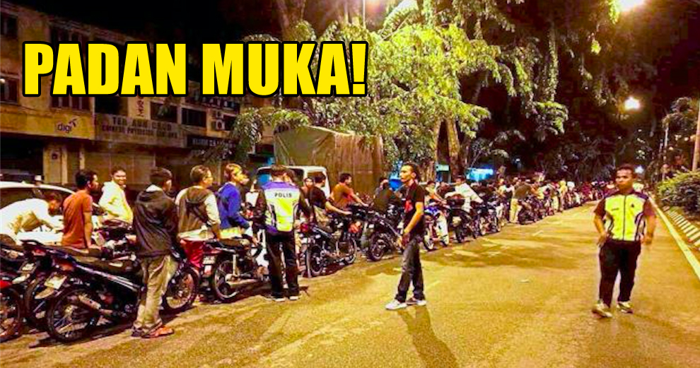 110 Mat Rempits Forced to Push Their Bikes for 5km by Police - World Of Buzz 2