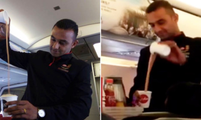 Air Asia Steward Makes Teh Tarik for Passengers on Flight - World Of Buzz