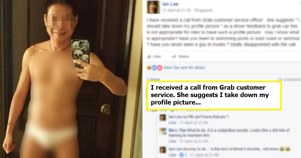 Grab Customer Service Called Rider to Request for Removal of Indecent Picture - World Of Buzz