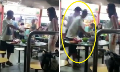 Singaporean Couple Pushes Elderly Man Over a Dispute for Table at Hawker Centre - World Of Buzz