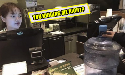 Starbucks in Shanghai Swarmed with Chinese Bringing Along their MASSIVE Containers - World Of Buzz