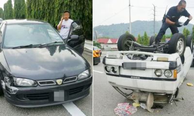 Video of Proton Wira Illegally Overtaking and Knocking Over Van Goes Viral - World Of Buzz