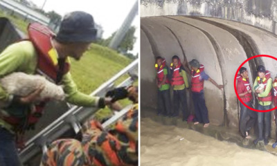 6 Indonesian Workers Stranded in Storm Tunnel Risk Their Lives to Save a Cat - World Of Buzz 1