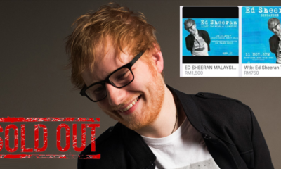 Ed Sheeran's KL Concert Tickets Sold Out, Tickets Being Resold At Ridiculous Prices - World Of Buzz 2