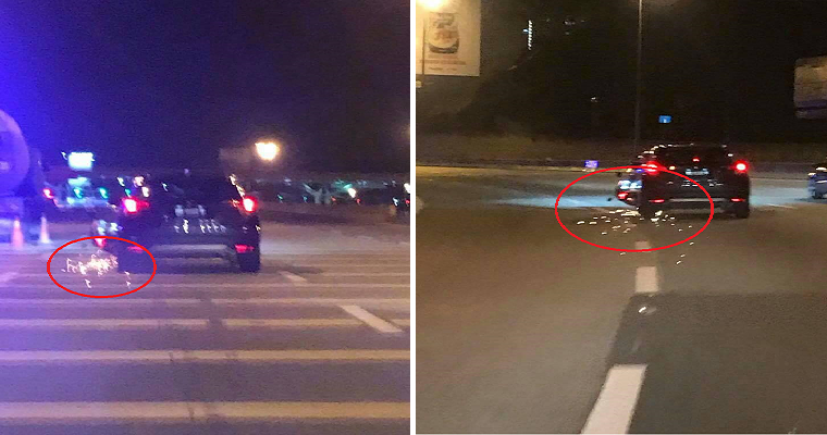Malaysian Driver Hits and Runs Away from Scene While Dragging a Motorcycle Until Sparks Flew - World Of Buzz 2
