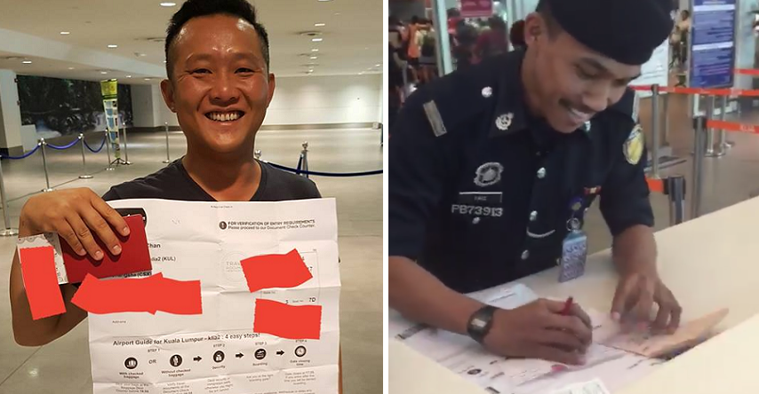 Malaysian Gets Trolled in KLIA 2 When Friend Printed Him a Giant Boarding Pass - World Of Buzz