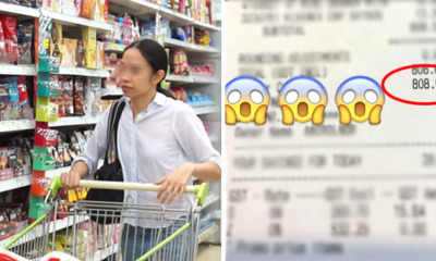 Malaysian Lady Shocked to Receive Grocery Bill Amounting to RM800 - World Of Buzz