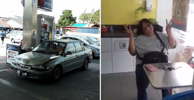 Malaysian Woman Demands for Free Petrol and Refuses to Move Her Car Until She Gets It - World Of Buzz 4