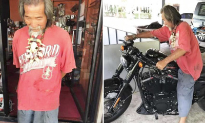 Shabbily Dressed Thai Man Unattended by Bike Shops, Bought Harley Davidson with Cash - World Of Buzz