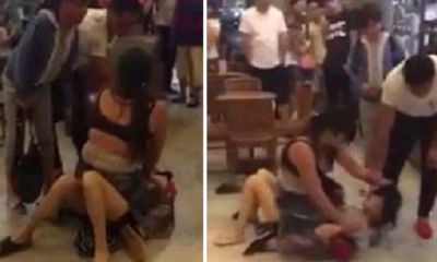 Woman Hits and Strips Mistress in Starbucks as Husband and Daughter Watches - World Of Buzz 4