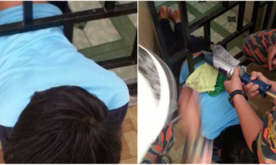 9-Year-Old Boy Tries to Sneak Out of Home, Gets Stuck in Between Door Grill Instead - World Of Buzz 3