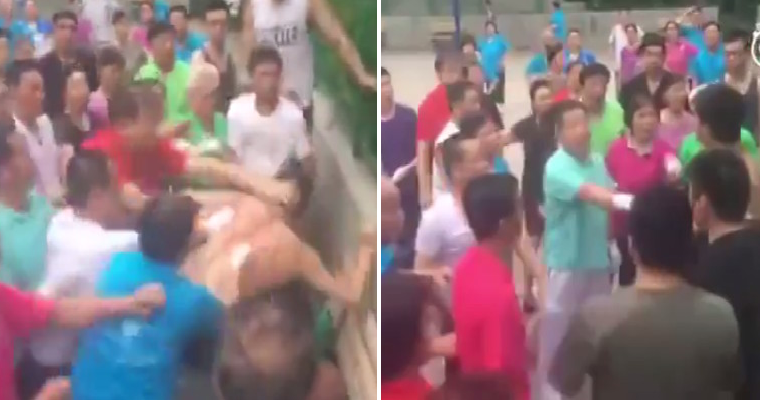 Basketball Players and Dancing Aunties Hold Turf War Over Basketball Court - World Of Buzz 2