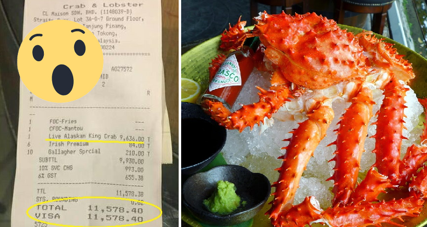 Customer Felt Cheated By RM9,636 Bill for Alaskan King Crab, But Actually... - World Of Buzz