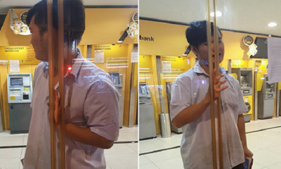 Malaysian Girl Shares Hilarious Experience of Boyfriend Getting Trapped Inside Bank - World Of Buzz 4